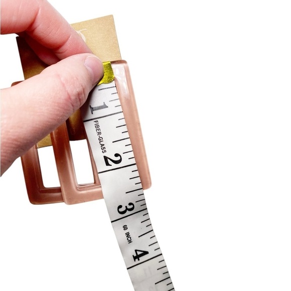 Plunder Pink Square Hoop Earrings - Picture 5 of 6